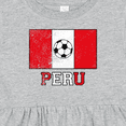 thumbnail image 4 of Inktastic Peruvian Soccer Girls Baby Dress, 4 of 5