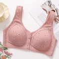 thumbnail image 4 of Ropa Interior Transpirable para Mujeres Encaje sin Bordes Recogido Sujetador Delgado Diario Sujetadores Cómodos para Mujeres, 4 of 9