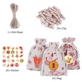 thumbnail image 3 of Bolsa de dulces de Navidad Bolsas de lino 24 piezas Surtido de envoltura de regalos de Navidad, 3 of 8