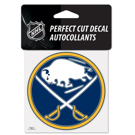 Buffalo Sabres Official NHL 4 inch x 4 inch Die Cut Car Decal by Wincraft