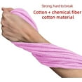 thumbnail image 2 of 2 Pcs Soft Cotton Rope Cord,10 M/33 Feet 8 MM All Purpose Cotton Rope Craft Rope Thick Cotton Rope for Multiple Sports (Pink)by Torubia, 2 of 7