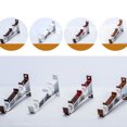 thumbnail image 3 of 2 Pcs Accessoires de Rideaux en Alliage d'Aluminium Double Support Type Poisson Double Code Support de Tringle à Rideaux, 3 of 5
