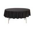 thumbnail image 2 of Your Chair Covers - 90 Inch Round Polyester Tablecloth Black, 2 of 2