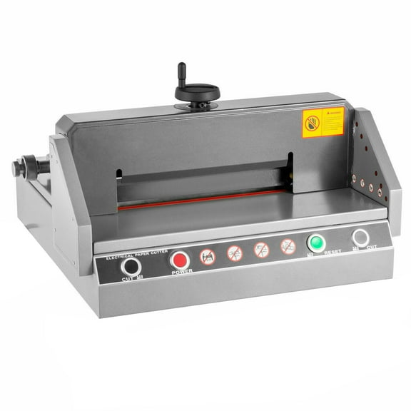 INTBUYING Desktop Electric Paper Cutter Manual Push Paper 13in Cutting Width