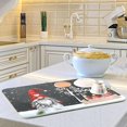 thumbnail image 6 of Christmas Gnome Snowflakes Dish Drying Mat for Kitchen Counter 16x18 in Xmas Candles Gift Microfiber Drying Mats Absorbent Reversible Dish Pad Medium Dish Draining Mat Fast Dry Kitchen Accessories, 6 of 7