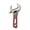 5 inches, variant on Compact Adjustable Wrench with Wide Jaw - Carbon Steel Ergonomic Grip for Plumbing Mechanical Maintenance