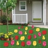 A Yard Full of Roses Lawn Decoration (Set of 24: 8 Red, 8 Pink, and 8 Yellow)