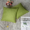 thumbnail image 5 of REGALWOVEN 18" x 18" Cotton Linen Throw Pillowcases Set of 2, Green, 5 of 7