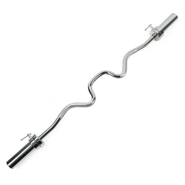 XPRT Fitness 48'' Olympic Super Curl Barbell - Durable and Versatile Workout Equipment for Bicep and Tricep Muscles