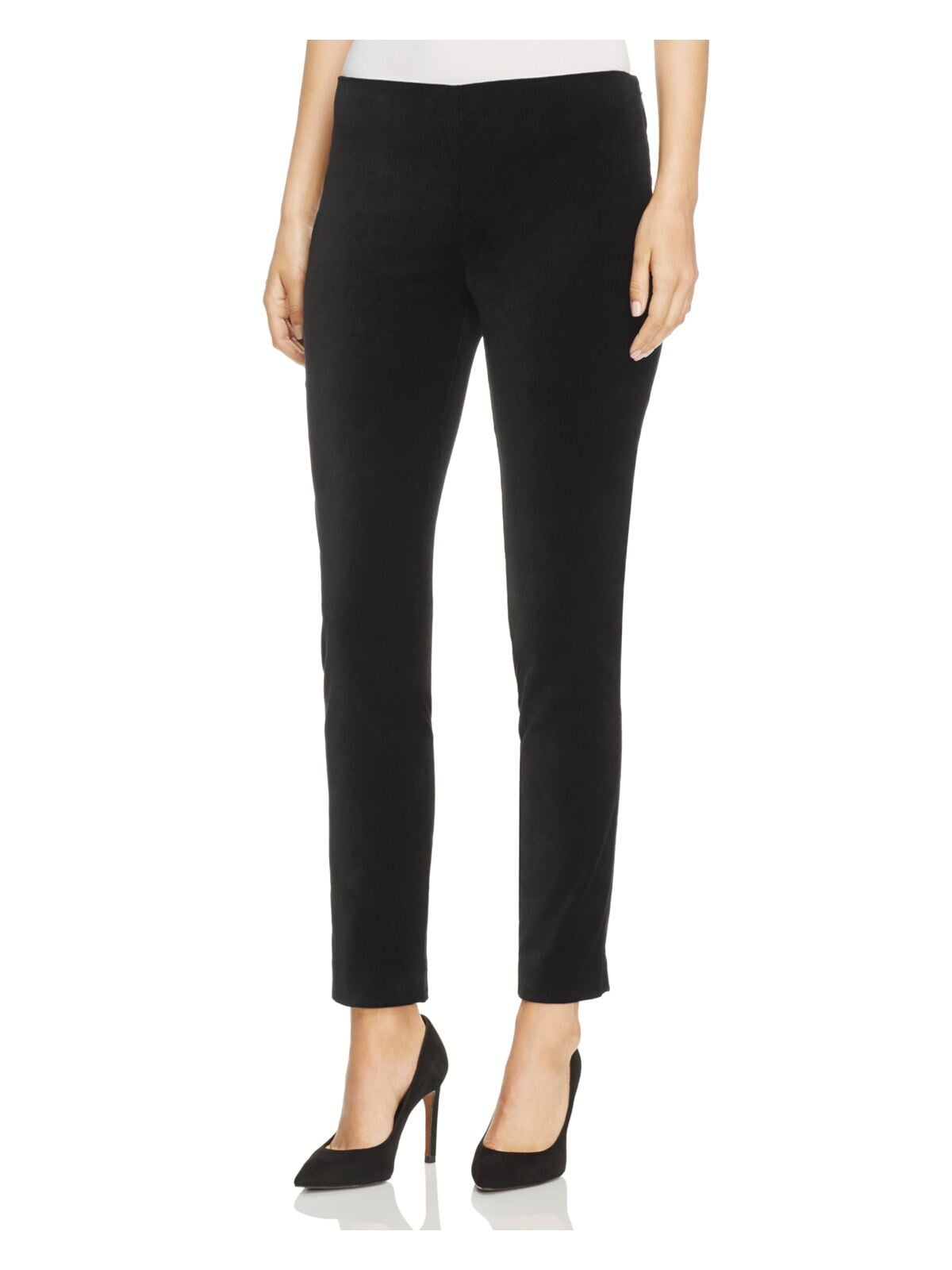 Ralph Lauren RALPH LAUREN Womens Black Flat Front Velvet Pants Size