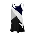 thumbnail image 3 of Women Summer Outfits Sets Two Piece Casual Summer Printed Round Neck Sleeveless Tops And Short Pants Suit on Clearance, 3 of 6