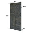 thumbnail image 3 of S Series 42in. X 84in. Carbon Gray Finished DIY Solid Wood  Sliding Barn Door With Hardware Kit - Assembly Required, 3 of 6