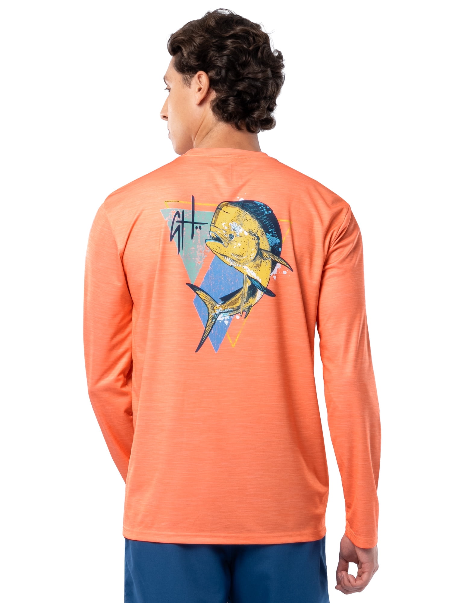 GH BY GUY HARVEY Men's Long Sleeve Sun Protection Top Sizes M-2XL