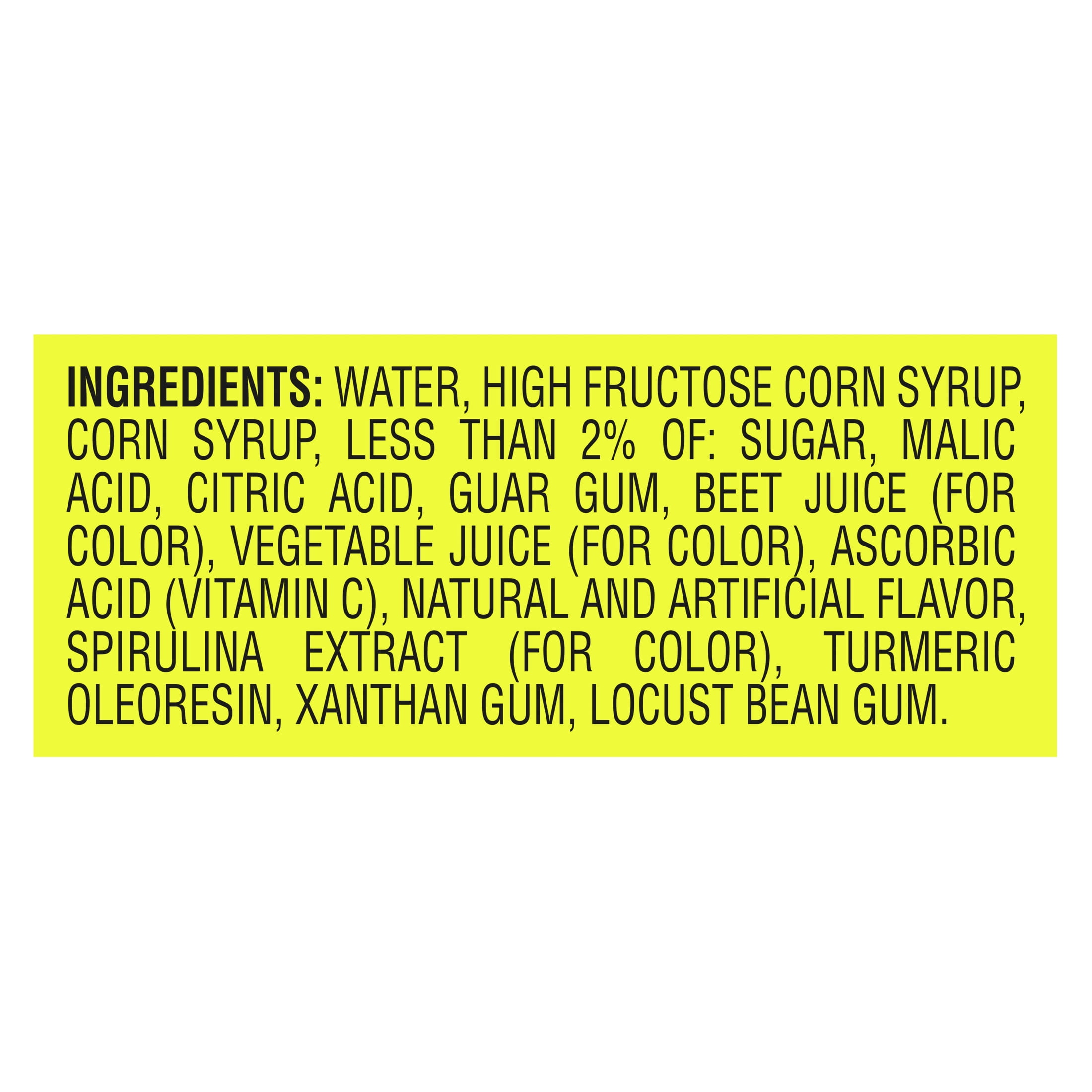 Jolly Rancher Natural Colors Ice Pops, 18 Count