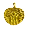 thumbnail image 3 of Abanico de hoja de palma tejido a mano para regalos de boda, multifuncional, 15 x 13 pulgadas Amarillo, 3 of 9