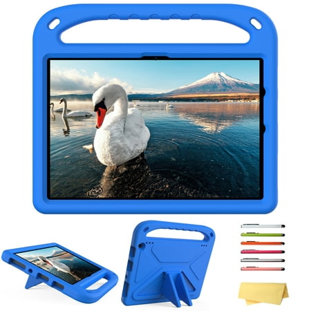 UUCOVERS Kindle Fire HD 10 Case (Only compatible with 11th Generation, 2021 Release) & Amazon Fire HD 10 Plus 10.1" with Handle Kickstand, Lightweight Kids-Friendly EVA Foam Shockproof Cover, Blue