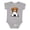 AC-Heather Grey, variant on Beagle Boys or Girls Baby Bodysuit