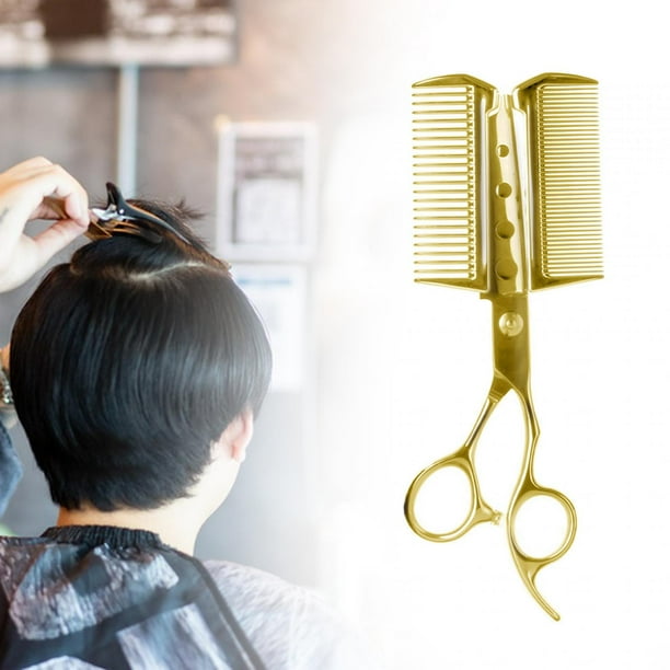 Peine, tijeras de peluquería, portátiles fáciles de usar, herramienta de peluquería, corte de pelo para peluquería para barbero, estilo F