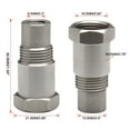 thumbnail image 3 of chock 10 PC Oxygen Sensor Thread Adapter  M18X1.5 Thread Adapter Stainless Steel, 3 of 9
