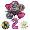 Mayflower Products Aladdin 2nd Birthday Party Supplies Princess Jasmine Balloon Bouquet Decorations - Pink Number 2