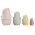 thumbnail image 3 of Muñeca Matryoshka de Silicona Baoblaze Juguetes Educativos para Edades Tempranas Apilador Montessori marrón amarillento, 3 of 8