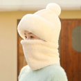 thumbnail image 1 of Gorro de invierno con protección para los oídos, resistente al viento, para ciclismo al aire libre, estilo femenino, bufanda, máscara, forro polar integrado, puntera gruesa y cálida, 1 of 6