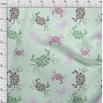 thumbnail image 4 of oneOone Georgette Viscose Light Mint Green Fabric Sea Fabric For Sewing Printed Craft Fabric By The Yard 42 Inch Wide, 4 of 4