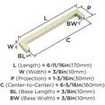 thumbnail image 2 of Amerock Bp36572 Monument 6-5/16" Center To Center Handle Cabinet Pull - Bronze, 2 of 7