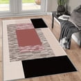 thumbnail image 6 of 5.3'x7.5' non slip carpet pad runway carpet aztec area rug natural area rug plush area rug, 6 of 10