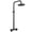 Matte Black, variant on Double Handle Exposed Outdoor Shower Kit, Matte Black, 8 Inch Rainfall Head Adjustable Height