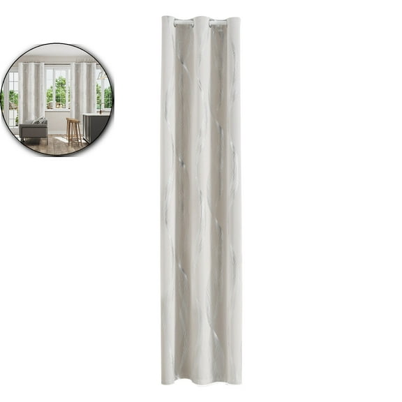 VQPeo Blackout Curtains Panel (63x52 Inch) - Thermal Insulated Window Curtain for Bedroom, Light Blocking & Noise Reducing, Room Darkening Curtain for Better Sleep