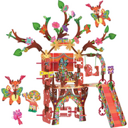 PINXIES Fairy Treehouse Build-Your-Own Magical Forest Play Set