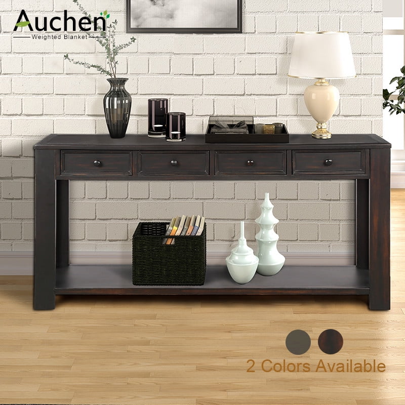 Auchen Entryway Table Rustic Wood Console Table For Entryway