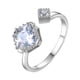 thumbnail image 2 of Anillos para mujer, regalos para mujer, anillo giratorio abierto y ajustable con diamantes de moda para mujer., 2 of 2