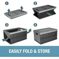 thumbnail image 5 of CleverMade 3 Pack Stackable Collapsible Storage Bin with Lids - 16 Gal Ocean, 5 of 10