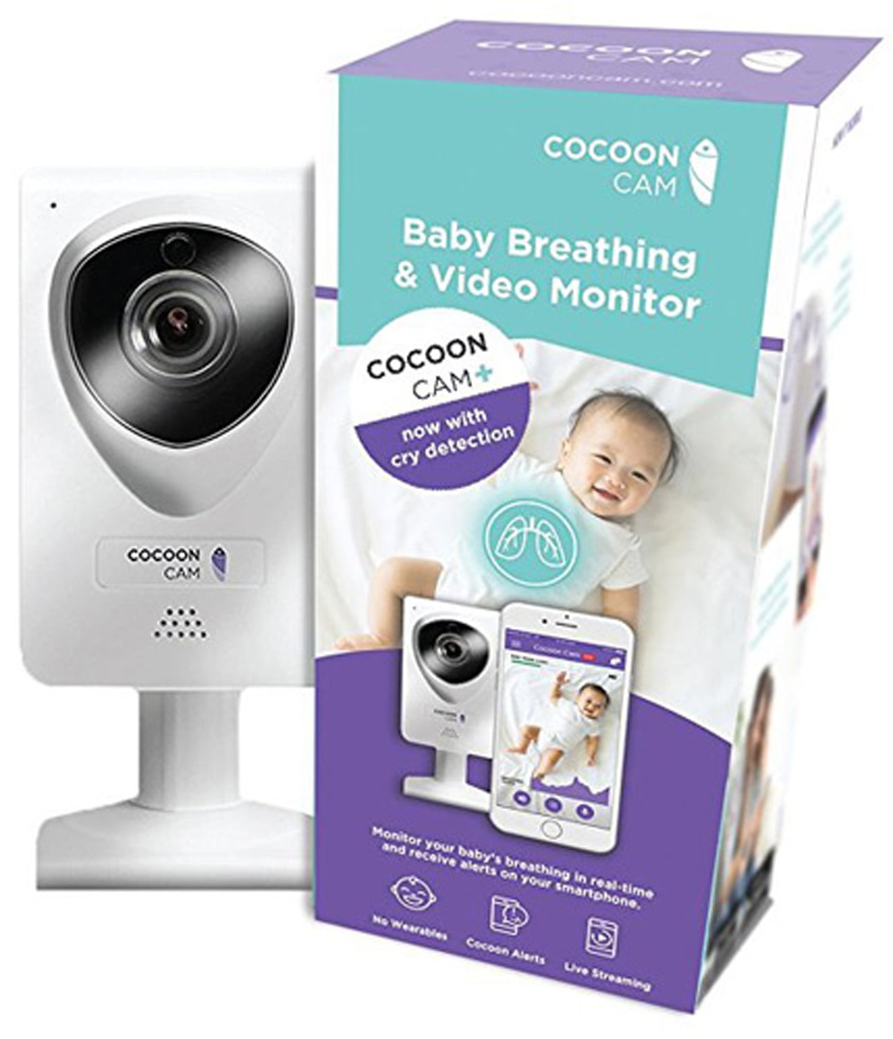 HD VIDEO & 2-WAY AUDIO MONITOR PLUS REAL-TIME BREATHING VVV 323 COCOON CAM 