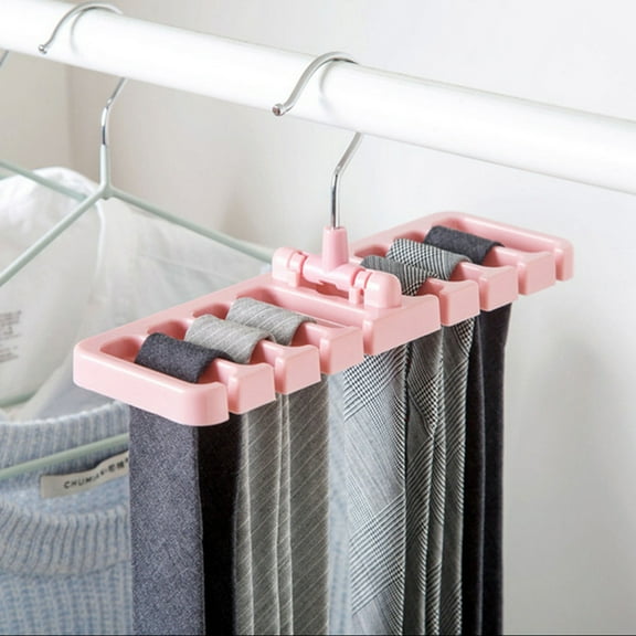 LOLIPPYY Multipurpose Belt Storage Holder Necktie Organizer for Homeowners Iron Pink 1Set