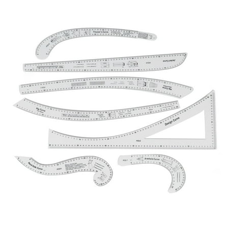 Sewing Ruler Tailor Set, Flexible Durable Acrylic Material Sewing ...