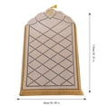 thumbnail image 2 of Binwennn Portable Prayer Rug: Thick Embossed Flannel Prayer Mat With Sponge Base For Indoor/Outdoor Use Knit Throw Blanket with Fringe Couture Blanket Throw Throws Cute Fall Blanket down Lap Blankets, 2 of 4