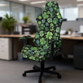 thumbnail image 5 of Whosucclay Shamrock Hat Print Gaming Chair Covers Slipcovers, Elastic Computer Reclining Gaming Chair Seat Cover with Armrest Cover Fits Most Office/PC Chairs St Patrick's Day Decor, 5 of 8