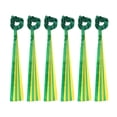 thumbnail image 1 of Cintas de Danza Arcoíris Uxcell, Cintas de Muñeca de Ritmo de Mano de 6 Pcs & Poliéster & Verde & Amarillo - Adecuadas para (Navidad/Día de San Valentín/Danza/Gimnasia/Cumpleaños/Fiestas), 1 of 7