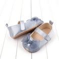 thumbnail image 4 of Biezeib Baby Girls Mary Jane Flats Cute Tulle Bow Princess Dress Shoes Non-Slip Crib Shoes for Infants, 4 of 6