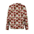 thumbnail image 6 of Women'S Christmas Sweater Cute Fun Christmas Sweater Fall And Winter Long Sleeve Knitted Sweater for Fall and Winter, Festive and Cozy, Ideal as Christmas Sweaters for Women ,Deep Red,S, 6 of 7