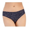thumbnail image 2 of Alfani Women's Laser-Cut Thong Underwear, Navy, Medium, 2 of 2