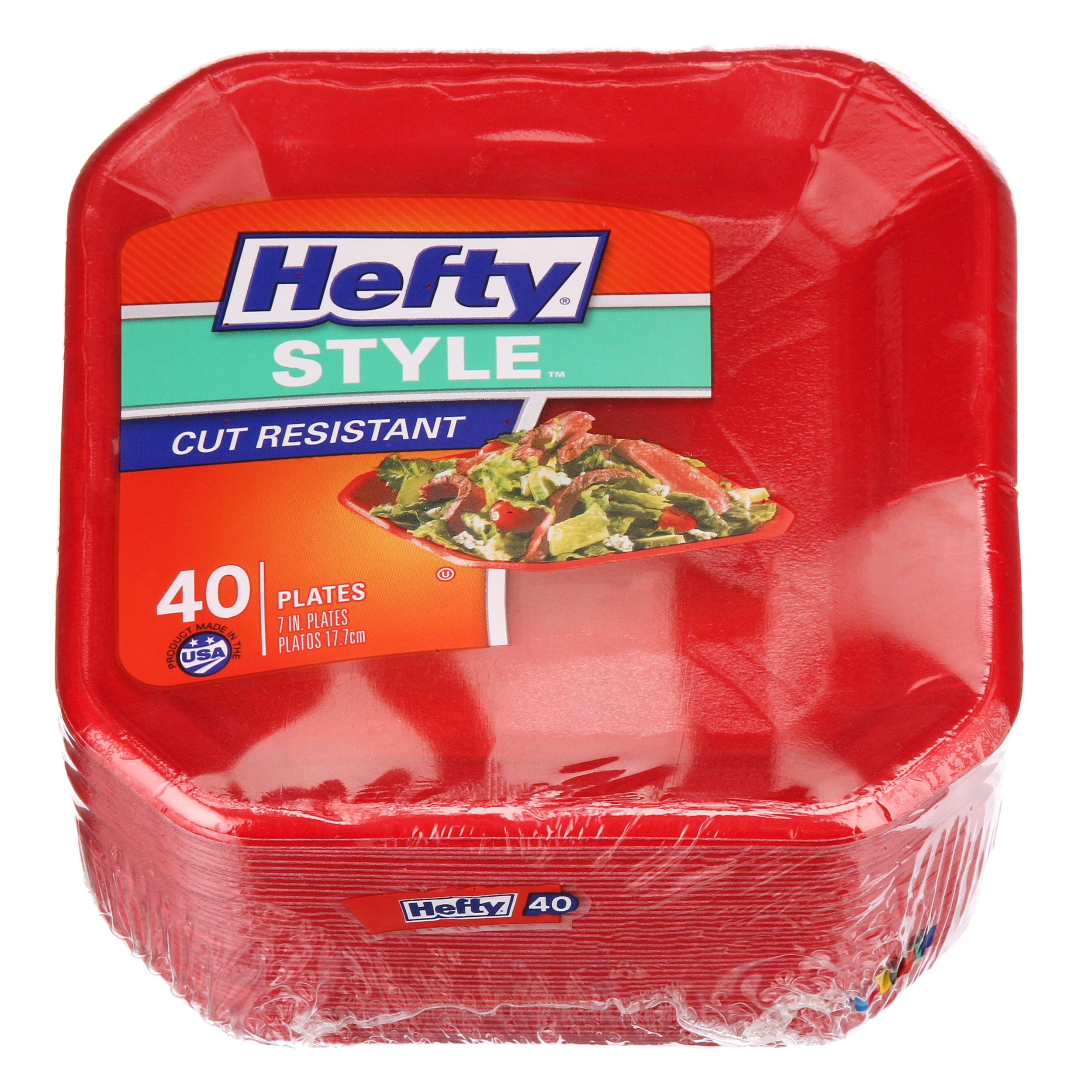Hefty Style Large Square Foam Party Plates, 20 Count - Walmart.com
