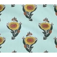 thumbnail image 4 of oneOone Cotton Flex Fabric Leaves & Floral Block Printed Craft Fabric BTY 40 Inch Wide, 4 of 4