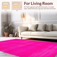 thumbnail image 2 of ODIKA 4'x6' Machine Washable Non-Slip Area Rug, Laguna Sunset Shag With Base High Traffic Rug, Pink, 275340, 2 of 7