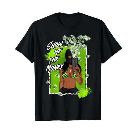 Show Me The Money 6 Retro Electric Green Shoes Matching Tees T-Shirt