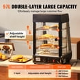 thumbnail image 3 of Pantalla para calentar alimentos VEVOR, 3 niveles, 57 L, con luz de 1000 W, 30-85 °C, 3 of 9