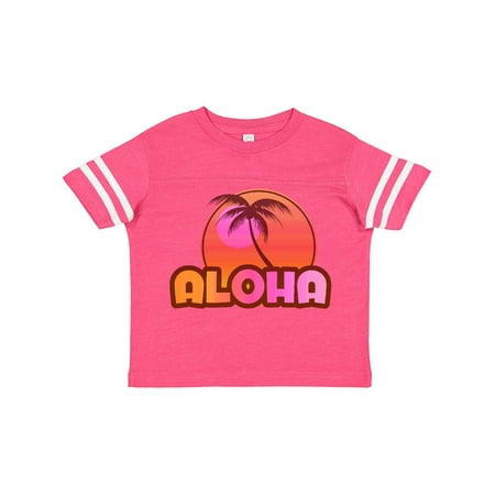 

Inktastic Pink Aloha Palm Gift Toddler Toddler Girl T-Shirt